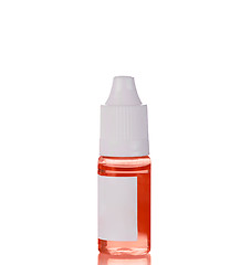 Image showing tube with red liquid isolated on white