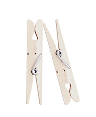 Image showing clothes pins isolated