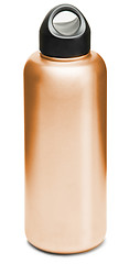 Image showing Aluminum bottle water isolated white background
