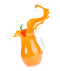 Image showing orange juice splash