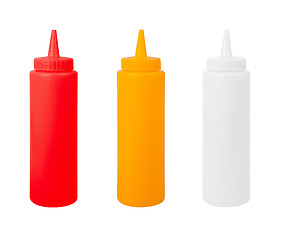 Image showing different bottles on a white background