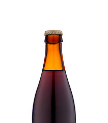 Image showing Bottle of beer close up