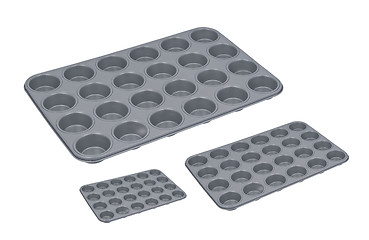 Image showing Baking forms isolated