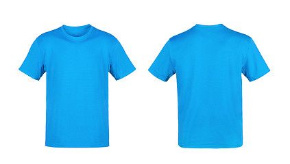 Image showing Blue T-shirt isolated on white background