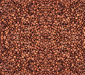 Image showing Coffee beans texture