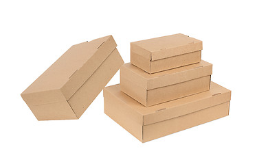 Image showing Stack of boxes isolated