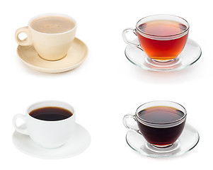 Image showing various tea with coffee