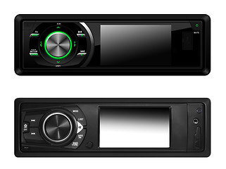 Image showing Modern car audio systems isolated