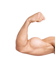 Image showing biceps isolated on white background