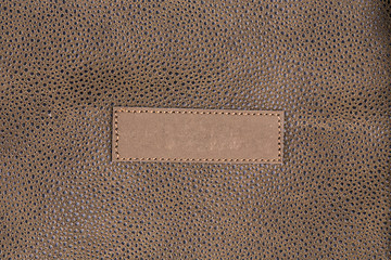 Image showing Brown leather texture as background