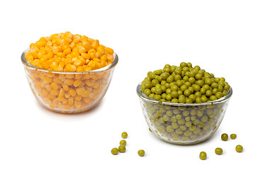 Image showing Pea Pod in bowl on a white background