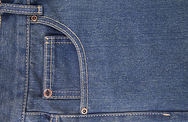 Image showing blue jeans texture