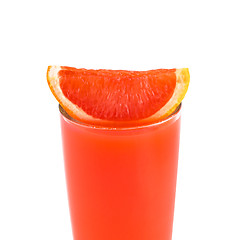 Image showing Grapefruit juice glass