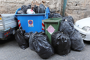 Image showing Naples garbage