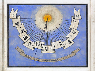 Image showing Sundial clock Ljubljana