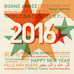 Image showing Happy new year from the world