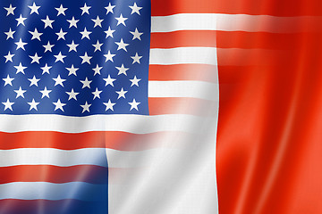 Image showing USA and France flag