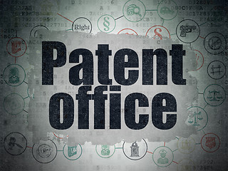 Image showing Law concept: Patent Office on Digital Paper background