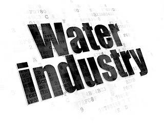 Image showing Industry concept: Water Industry on Digital background