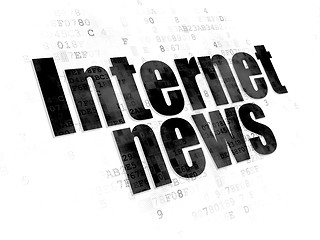 Image showing News concept: Internet News on Digital background