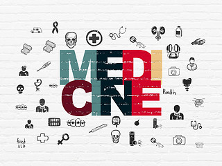 Image showing Healthcare concept: Medicine on wall background