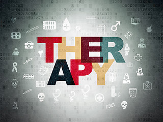 Image showing Medicine concept: Therapy on Digital Paper background