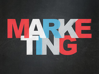 Image showing Marketing concept: Marketing on School Board background