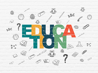 Image showing Learning concept: Education on wall background