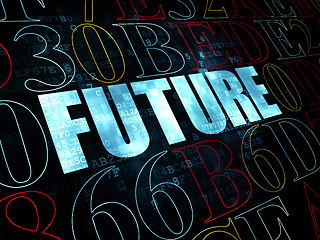 Image showing Timeline concept: Future on Digital background