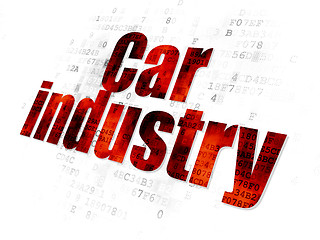 Image showing Industry concept: Car Industry on Digital background