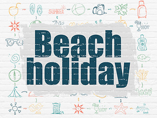 Image showing Travel concept: Beach Holiday on wall background