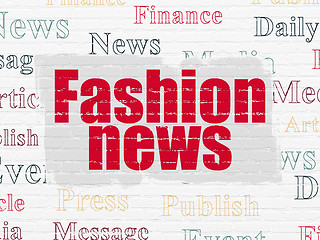 Image showing News concept: Fashion News on wall background