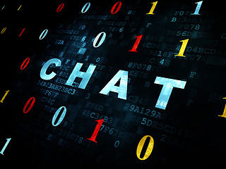 Image showing Web development concept: Chat on Digital background