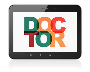 Image showing Medicine concept: Tablet Computer with Doctor on  display