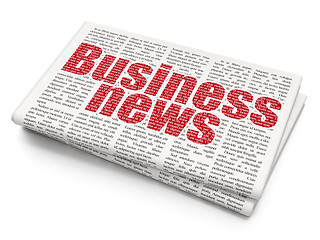 Image showing News concept: Business News on Newspaper background