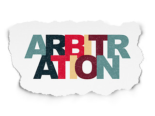 Image showing Law concept: Arbitration on Torn Paper background