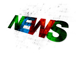 Image showing News concept: News on Digital background