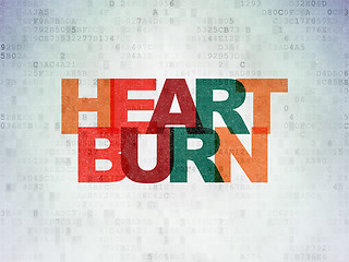 Image showing Healthcare concept: Heartburn on Digital Paper background