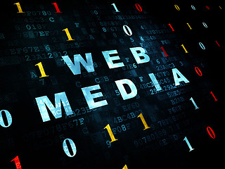 Image showing Web development concept: Web Media on Digital background