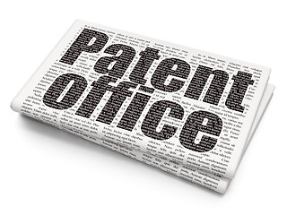 Image showing Law concept: Patent Office on Newspaper background
