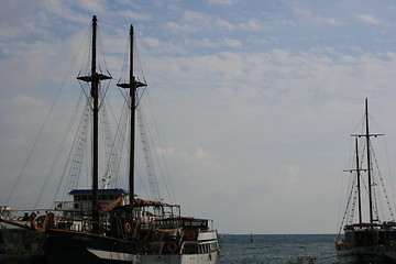 Image showing At the harbor