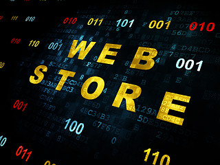 Image showing Web development concept: Web Store on Digital background