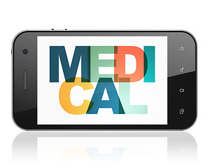 Image showing Healthcare concept: Smartphone with Medical on  display