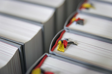 Image showing hymnbooks