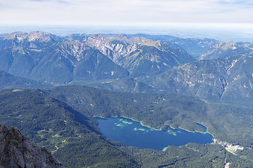 Image showing View to lake Eibsee