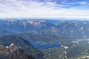 Image showing View to lake Eibsee