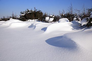 Image showing snowdrift 