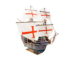 Image showing model sailing ship 
