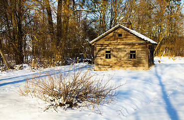 Image showing a wooden building  