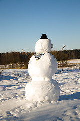 Image showing high snowman